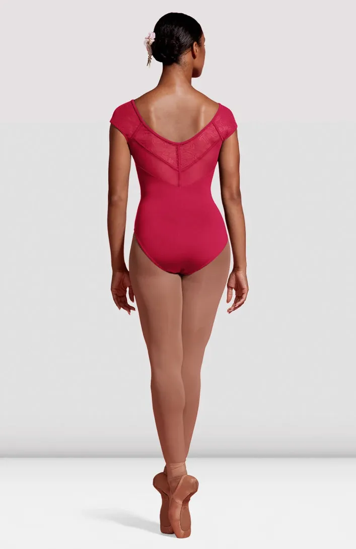 Mirella Mirella Ladies Seville Pleated Bodice Cap Sleeve Leotard