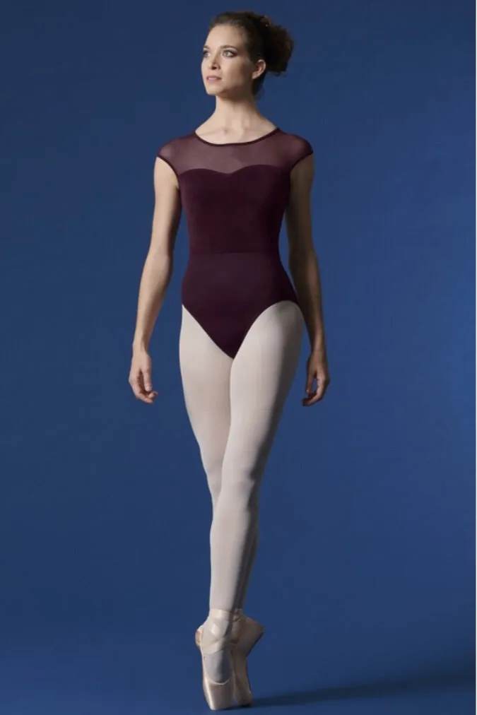 Mirella Velvet Bodice Cap Sleeve Verona Leotard