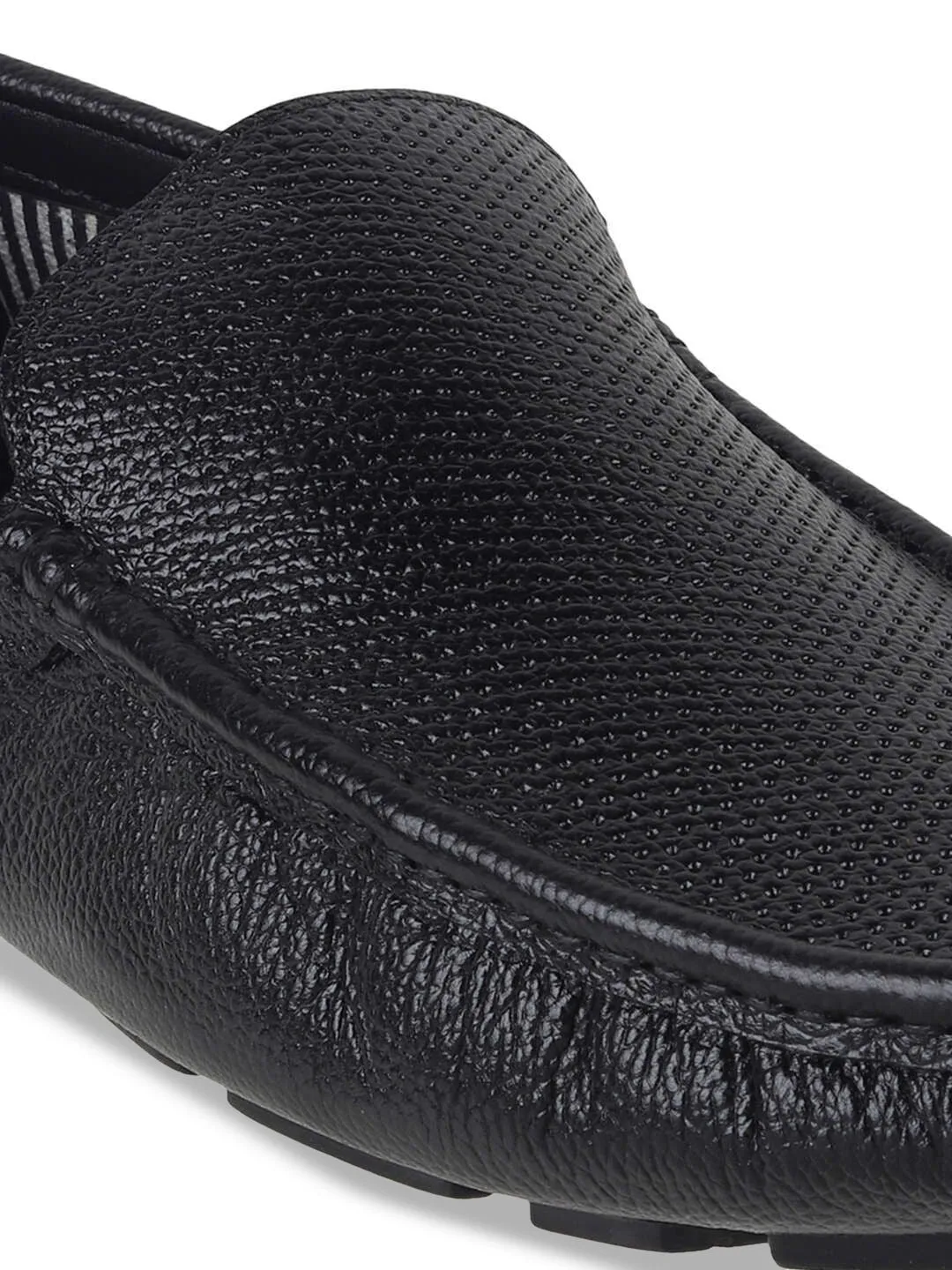 Mochi Men Solid Leather Slip-On Regular Loafers