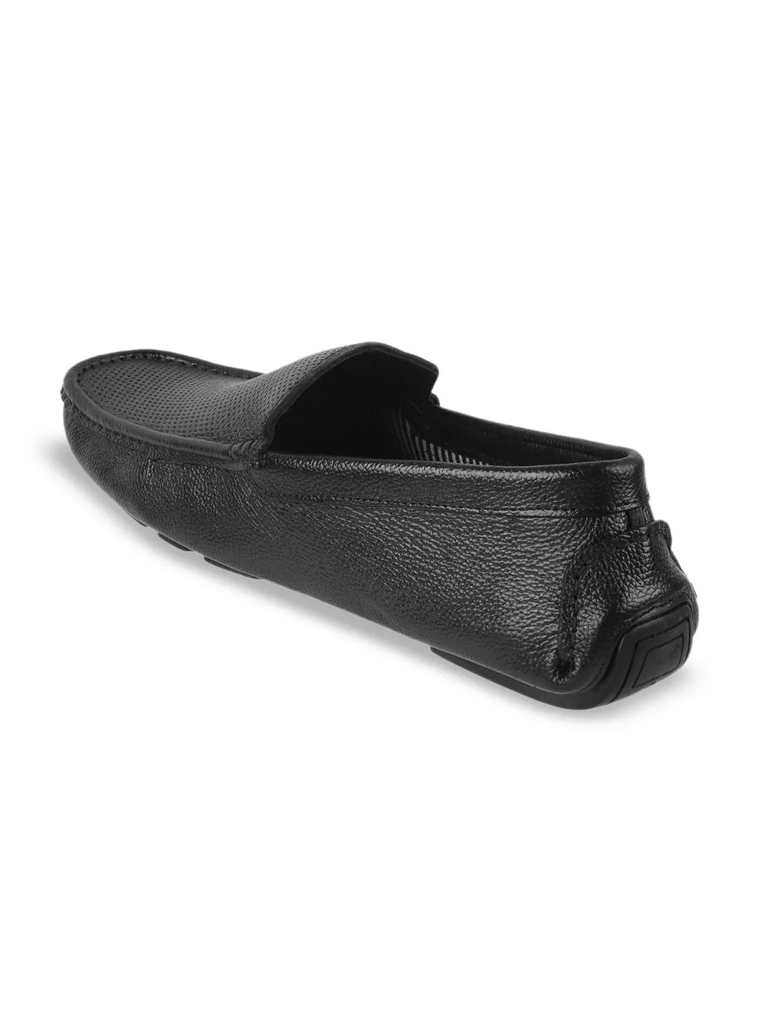 Mochi Men Solid Leather Slip-On Regular Loafers
