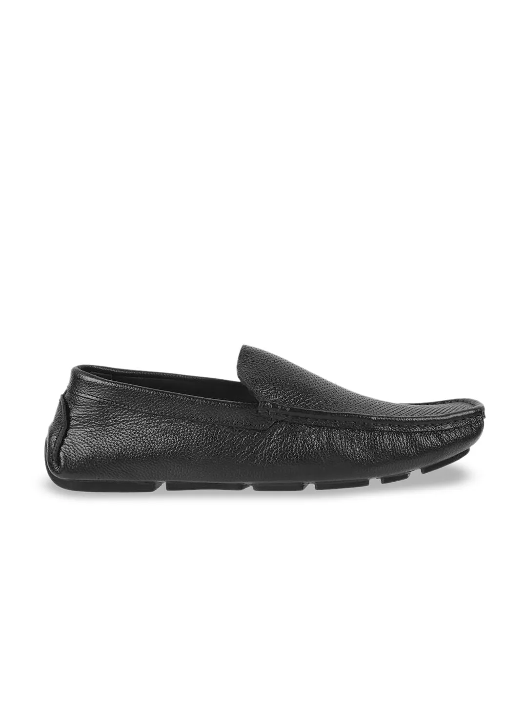 Mochi Men Solid Leather Slip-On Regular Loafers