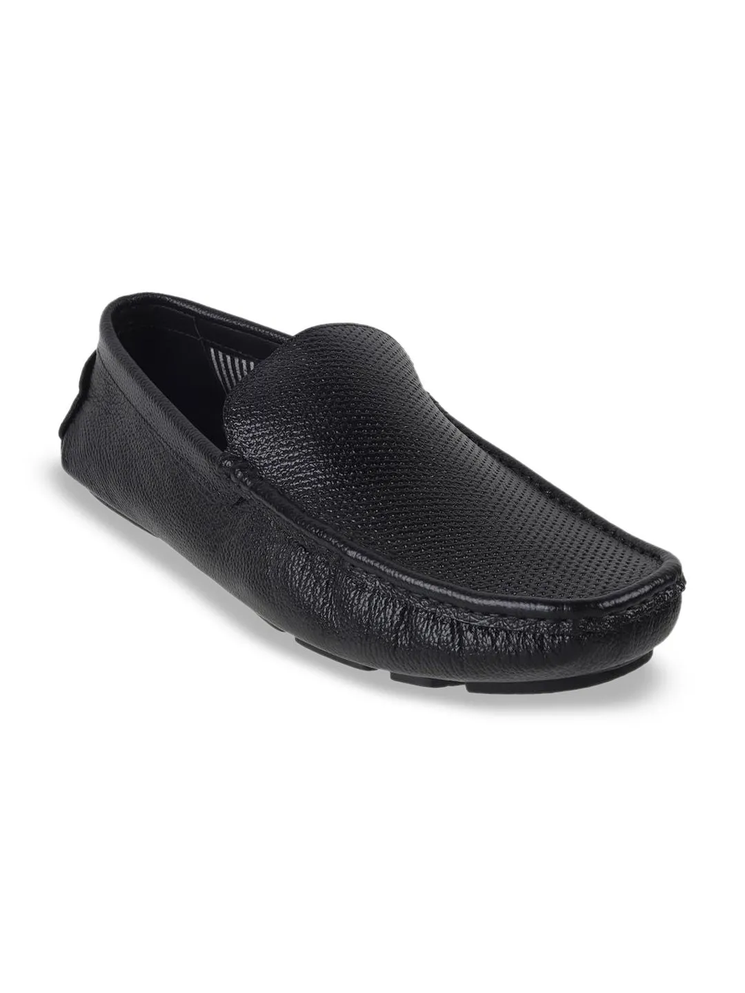 Mochi Men Solid Leather Slip-On Regular Loafers