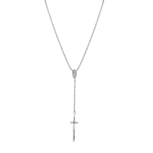 Modern Rosary Sword Necklace