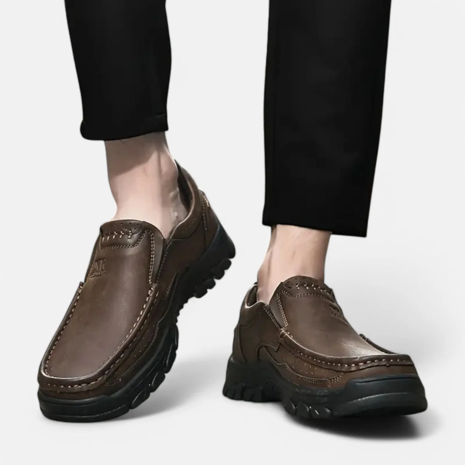 Monacogents | Men's Handmade Leather Loafers – Slip-On, Non-Slip