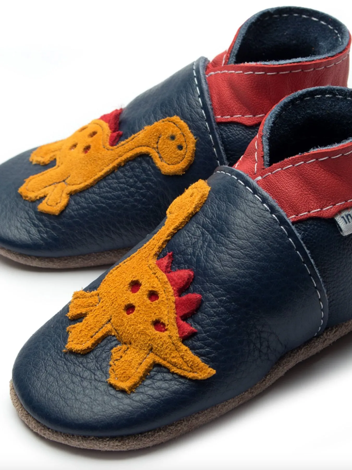 Navy Dinosaur Soft Shoes