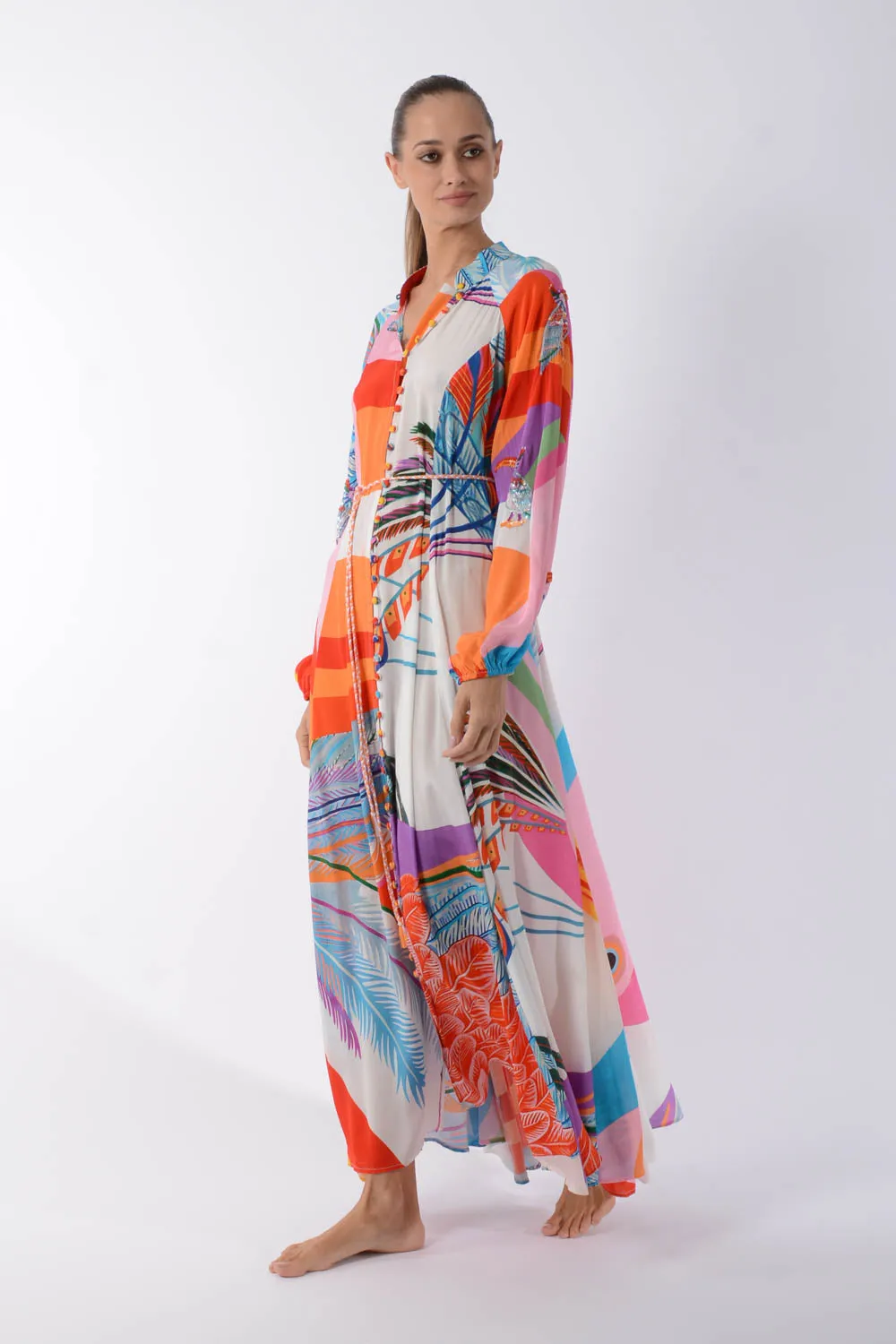 NEA DRESS - MEALY BIRD MAXI
