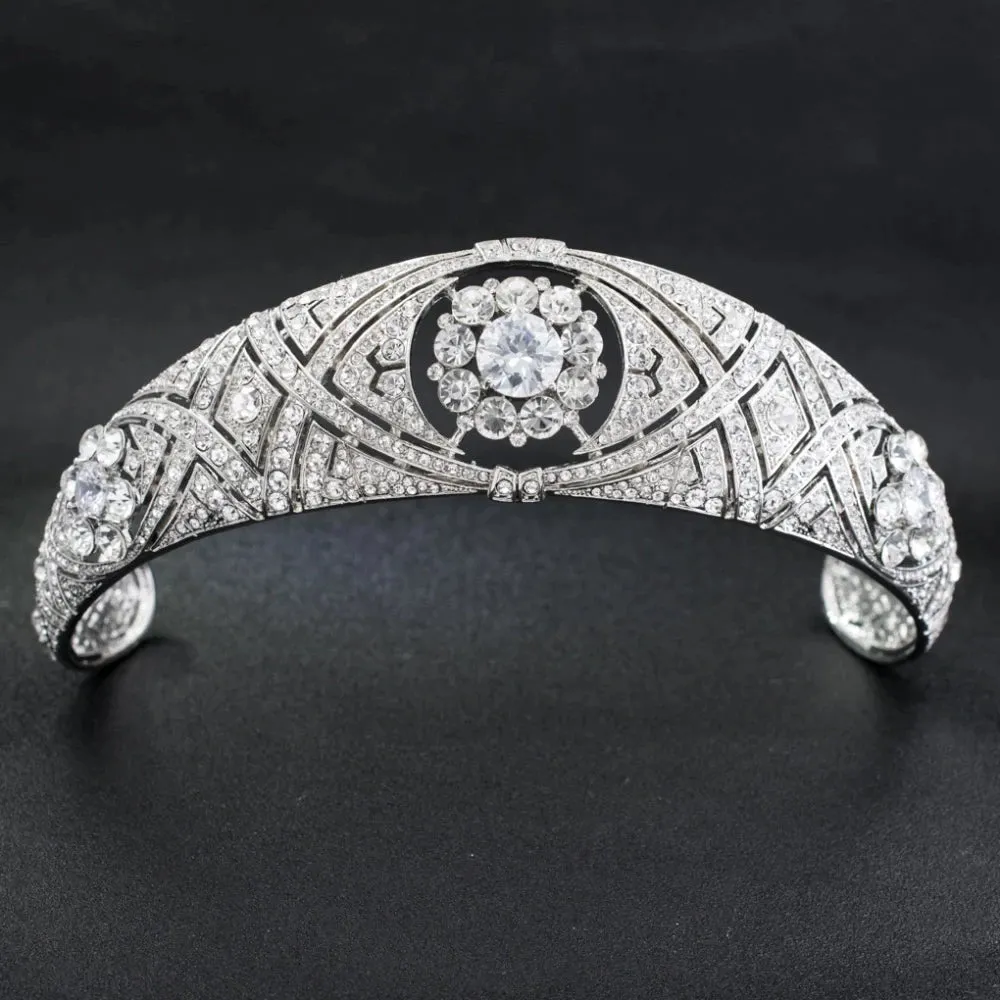 NEW Adjustable 'Meghan Markle' Inspired Wedding Rhinestone Tiara