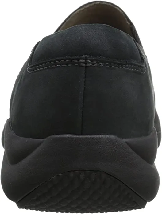 New in box! Aravon Women's Revsolace Loafers, Soft nubuck upper with laser cut-out detailing. Slip-on design, Black, Sz 8 Wide! Retails $140 
