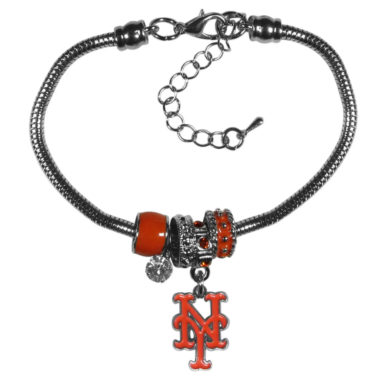 New York Mets Bracelet Euro Bead Style CO