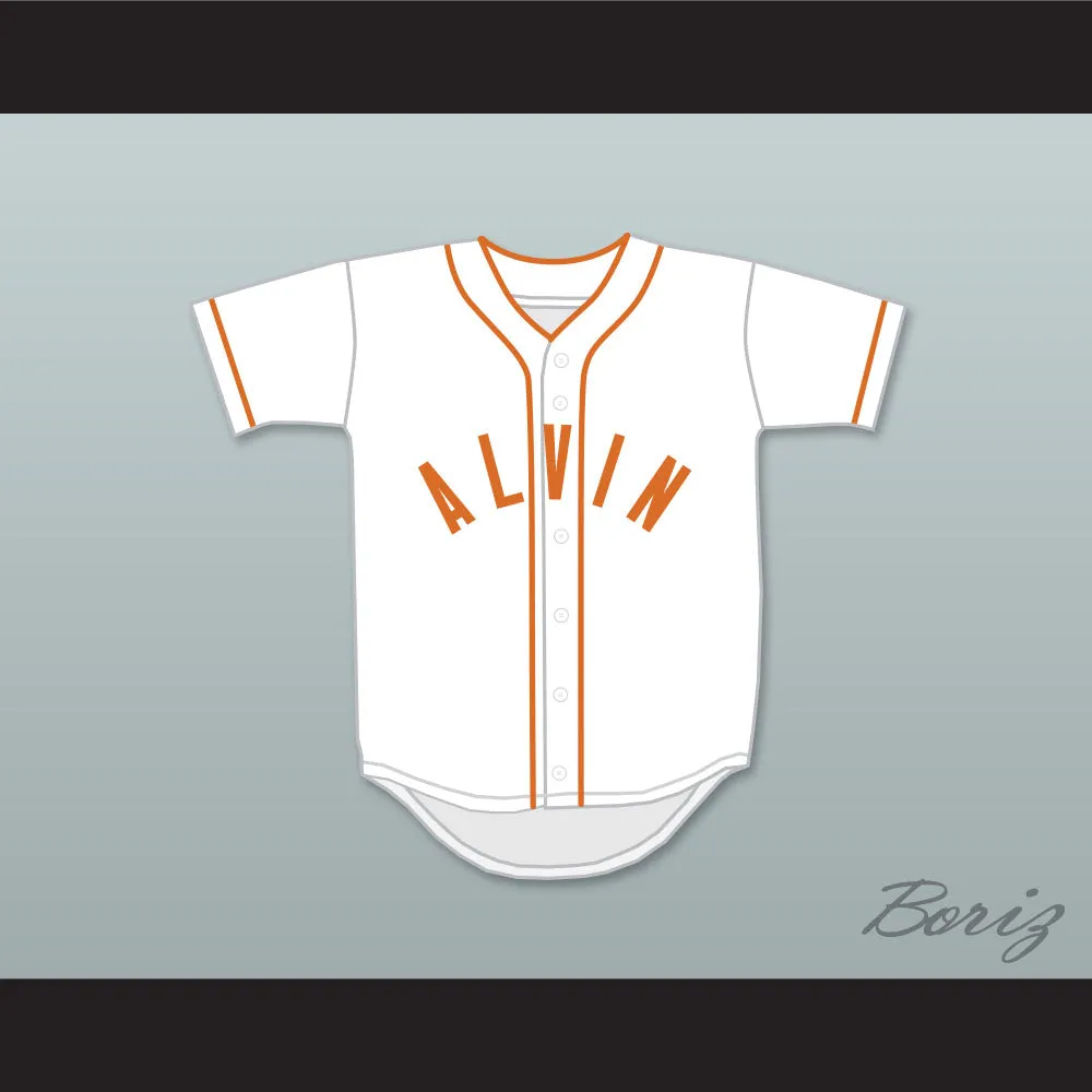 Nolan Ryan 34 Alvin High School Yellowjackets White Baseball Jersey 2