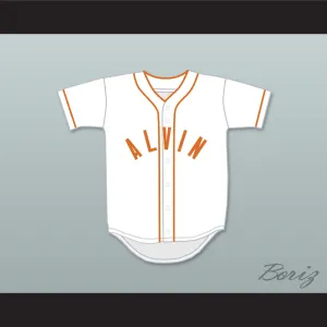 Nolan Ryan 34 Alvin High School Yellowjackets White Baseball Jersey 2