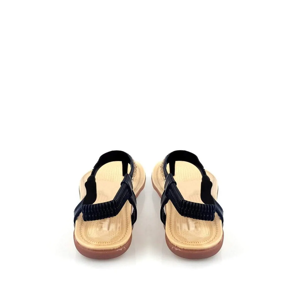 Norah Diamante Toe Post Elastic Back