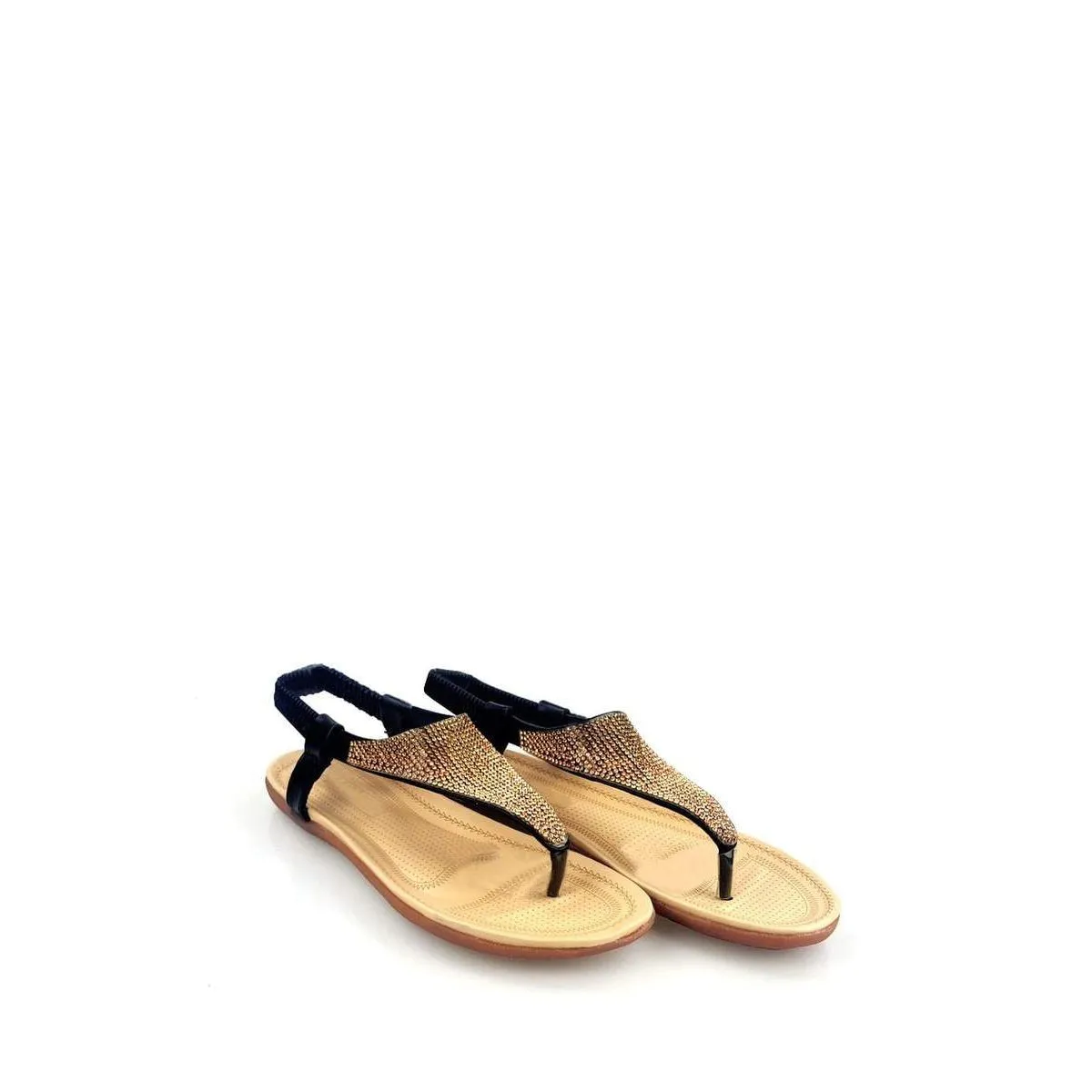 Norah Diamante Toe Post Elastic Back