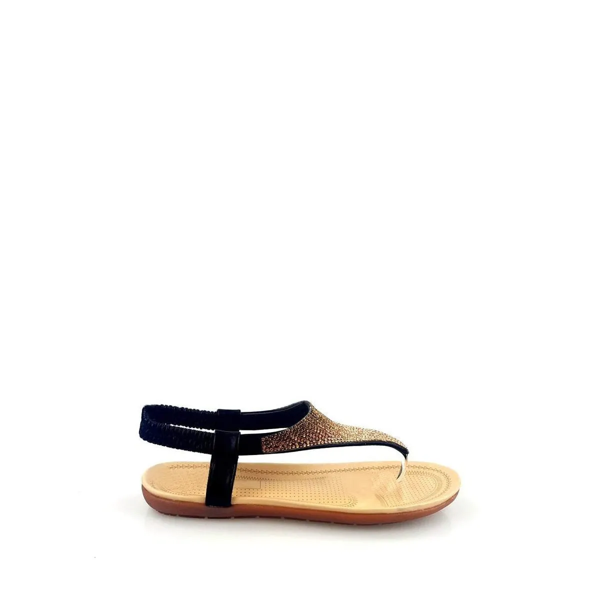 Norah Diamante Toe Post Elastic Back