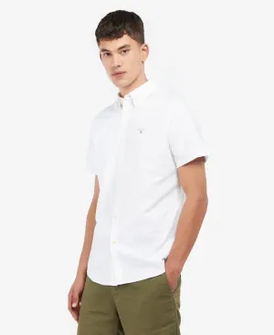 Oxford Short Sleeve Tailored Shirt in Classic White