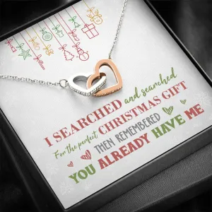 Perfect Christmas Silver and Gold Necklace