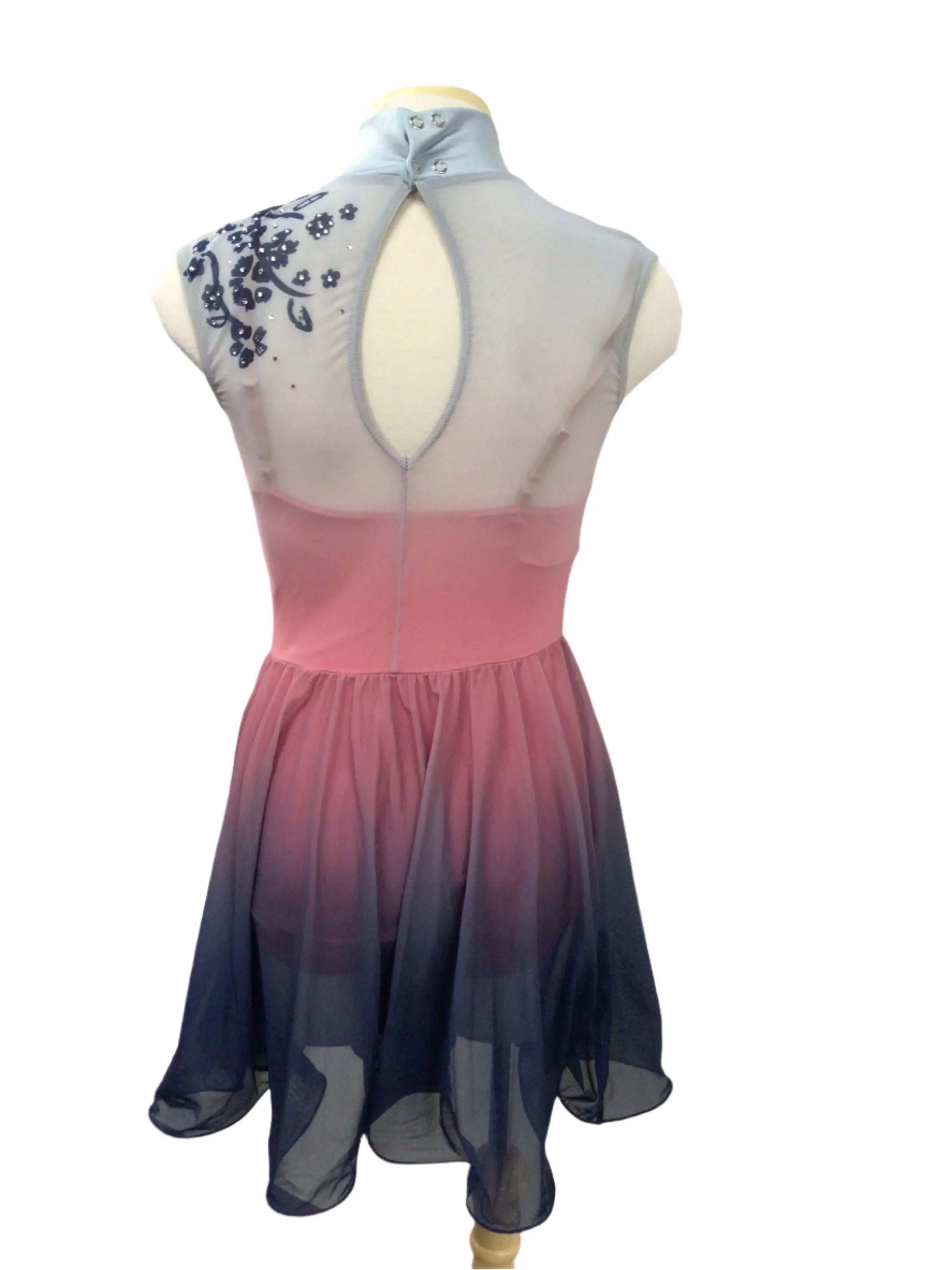 Pink and Blue Ombre Lyrical Dress
