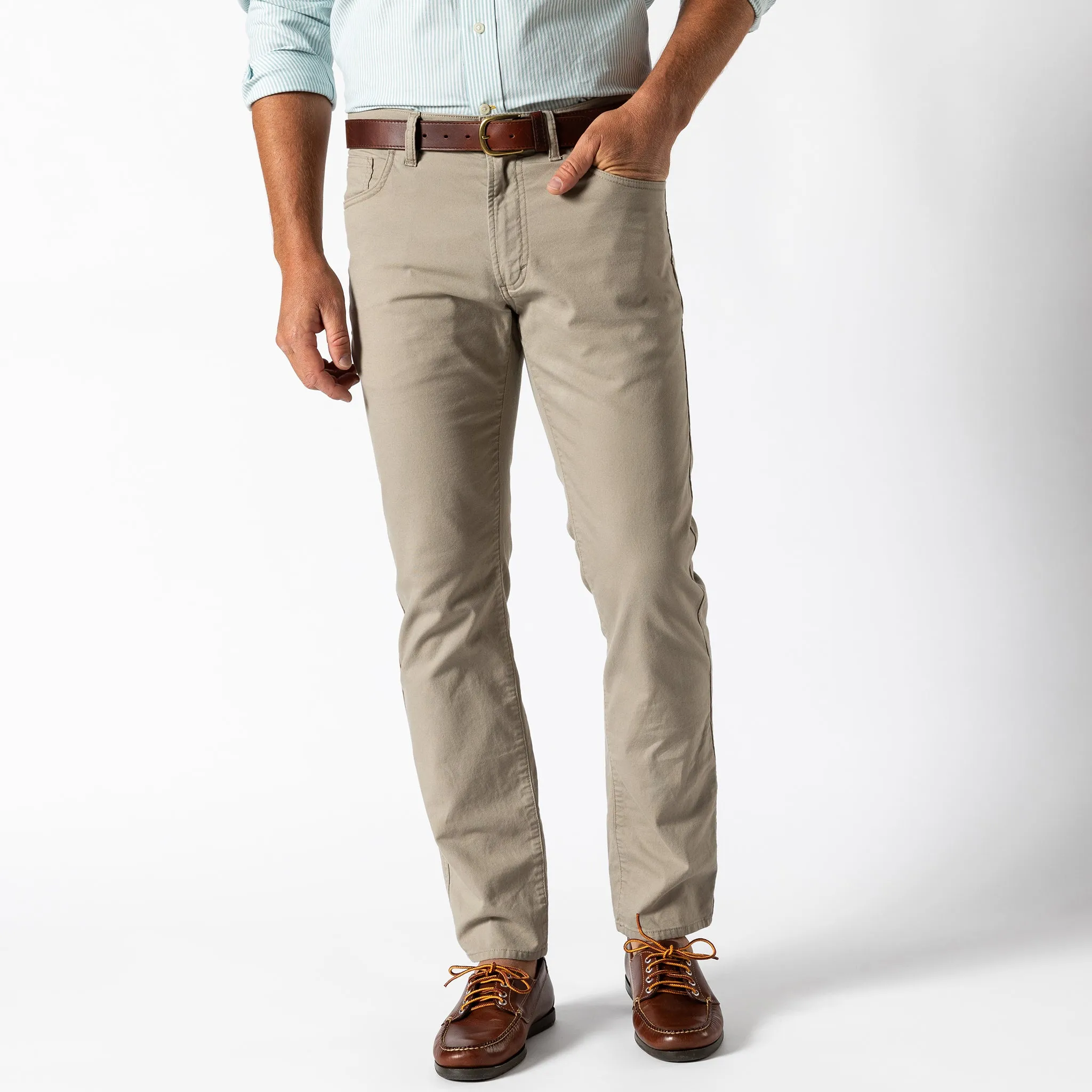 Pinpoint Canvas Five-Pocket - Khaki