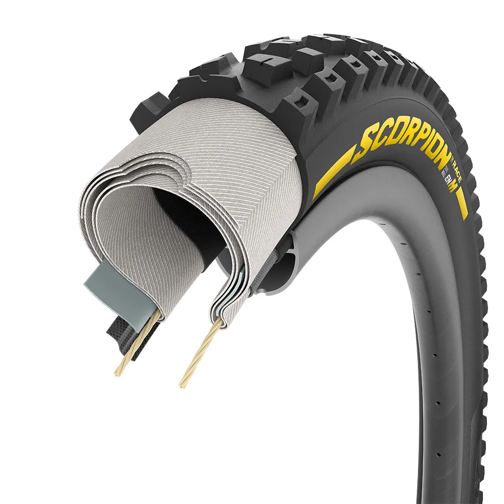 Pirelli Scorpion Race Enduro M 29 X 2.5 Dualwall Smartevo DH Yellow Tyre
