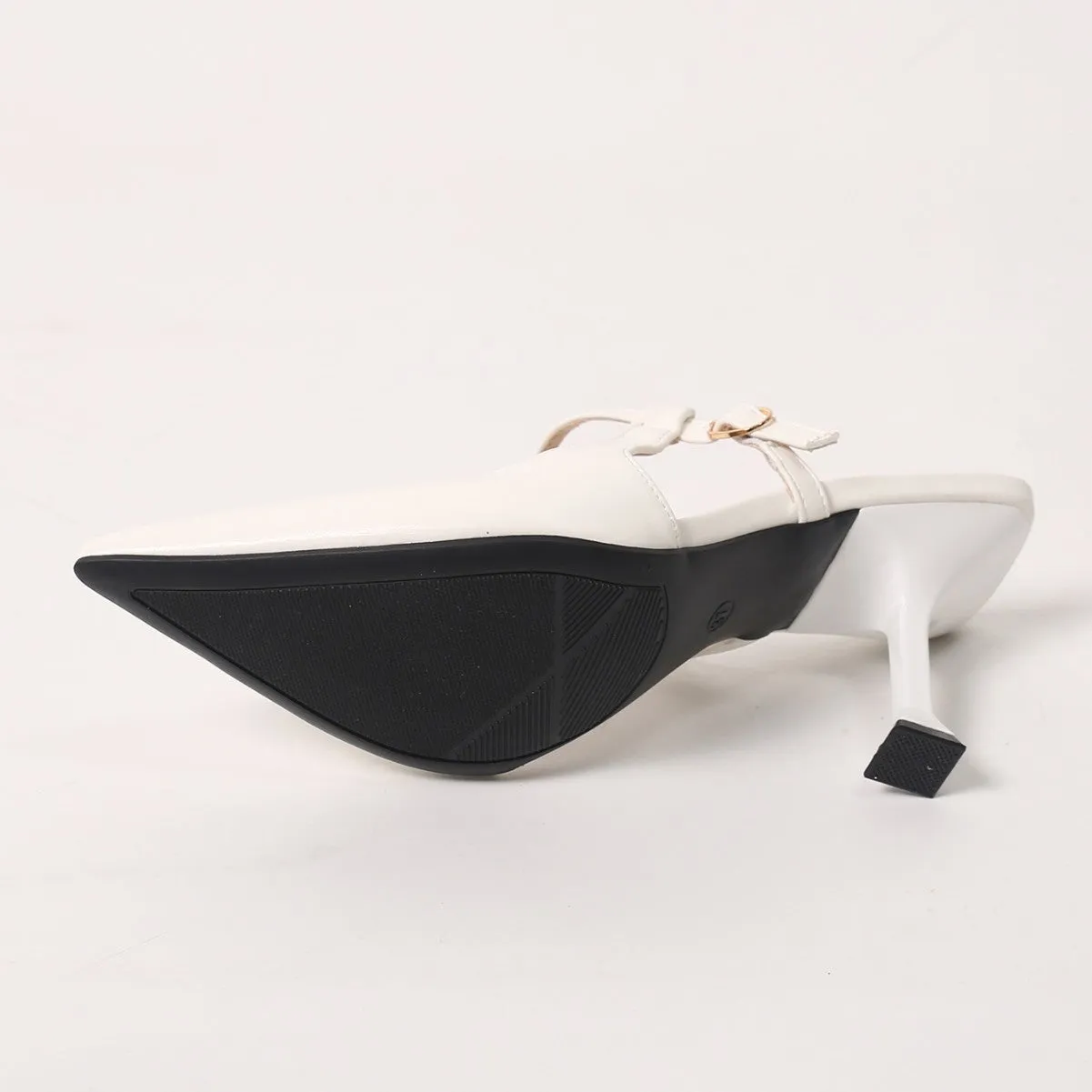 Point Toe Flare Heel Slingback Pumps