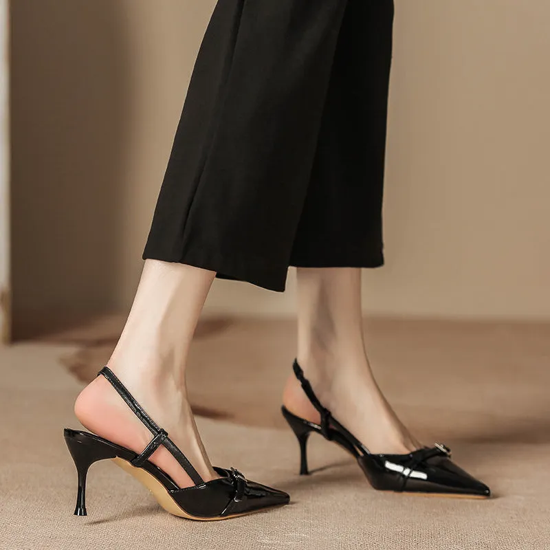 Point Toe Slingback Pumps