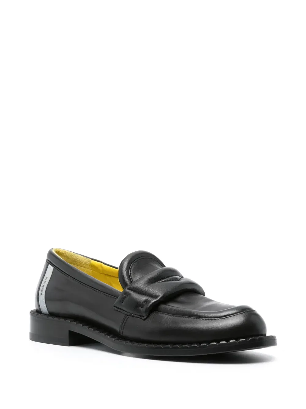 Premiata logo-patch leather loafers