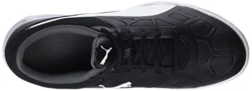 Puma Unisex-Adult Tenaz Black White-Iron Gate-Gum Badminton Shoes-8 UK (104889)