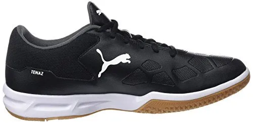 Puma Unisex-Adult Tenaz Black White-Iron Gate-Gum Badminton Shoes-8 UK (104889)