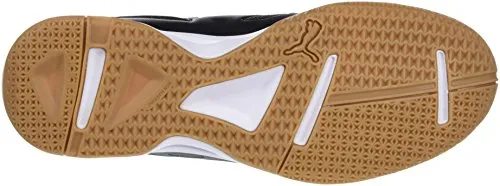 Puma Unisex-Adult Tenaz Black White-Iron Gate-Gum Badminton Shoes-8 UK (104889)