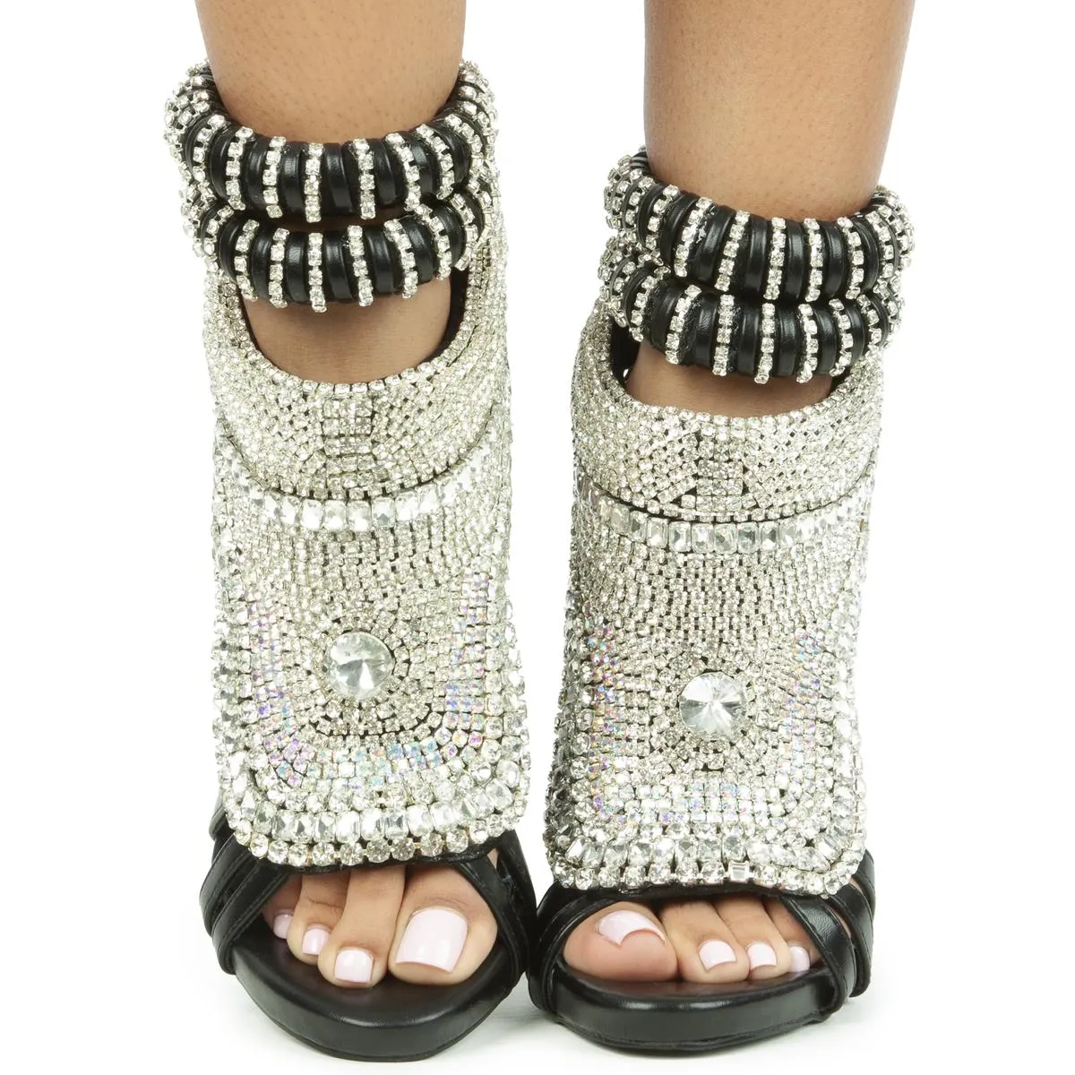 Pusher Rhinestone High Heel