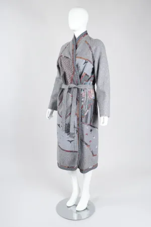 Quilted Patchwork Felt Duster Robe