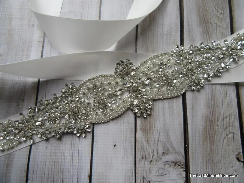 Rhinestone Bridal Belt Style: Madrid