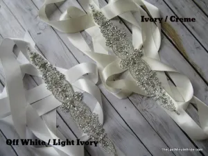 Rhinestone Bridal Belt Style: Madrid