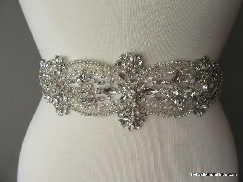 Rhinestone Bridal Belt Style: Madrid