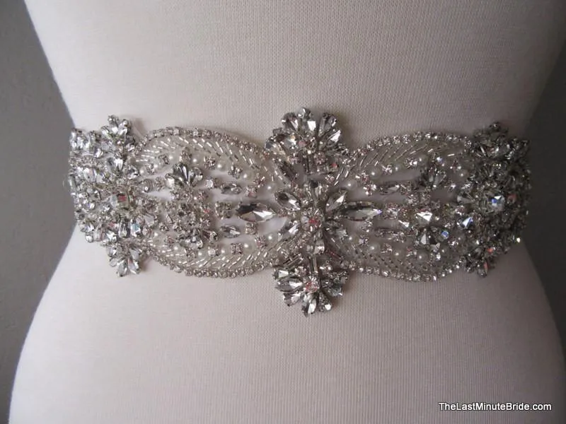 Rhinestone Bridal Belt Style: Madrid