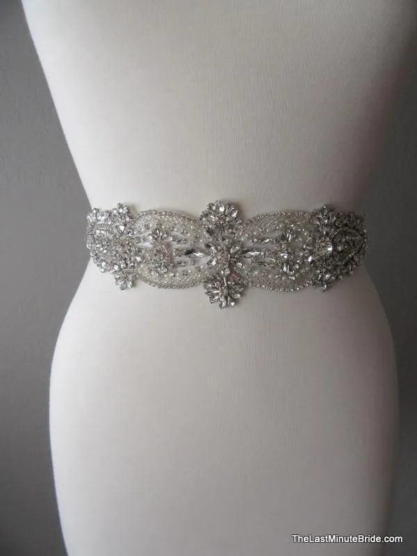 Rhinestone Bridal Belt Style: Madrid