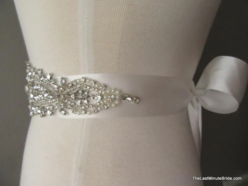 Rhinestone Bridal Belt Style: Madrid