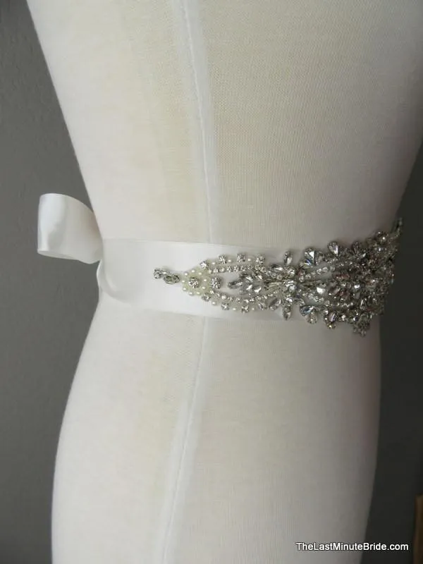Rhinestone Bridal Belt Style: Madrid