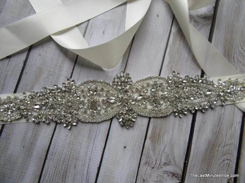 Rhinestone Bridal Belt Style: Madrid