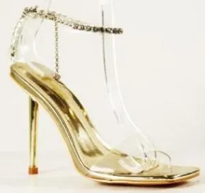 RHINESTONE DETAIL HEELS