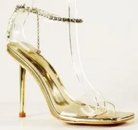 RHINESTONE DETAIL HEELS