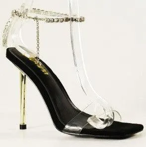 RHINESTONE DETAIL HEELS