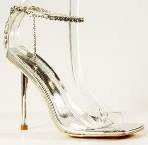 RHINESTONE DETAIL HEELS
