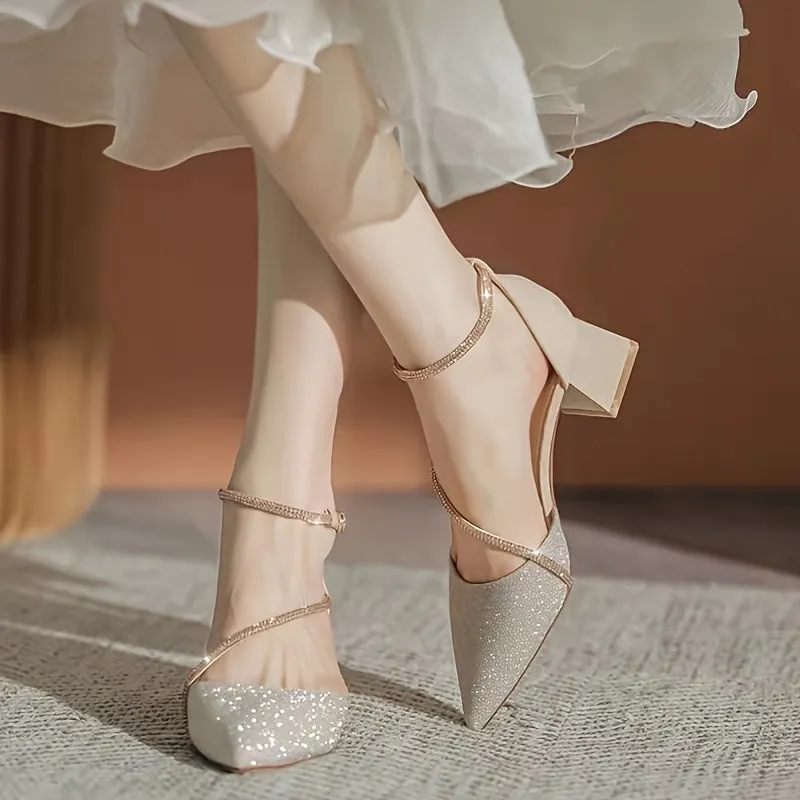 Rhinestone High Heels for Women