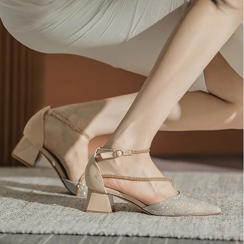 Rhinestone High Heels for Women