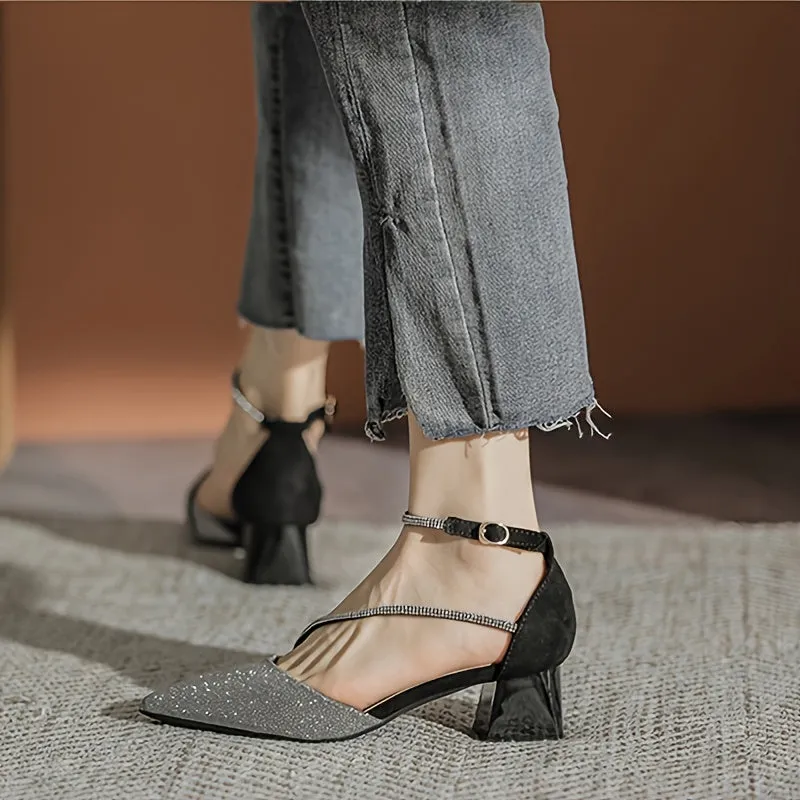 Rhinestone High Heels for Women