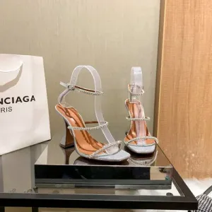 Rhinestone Straps Wine Cup Heels Sandals