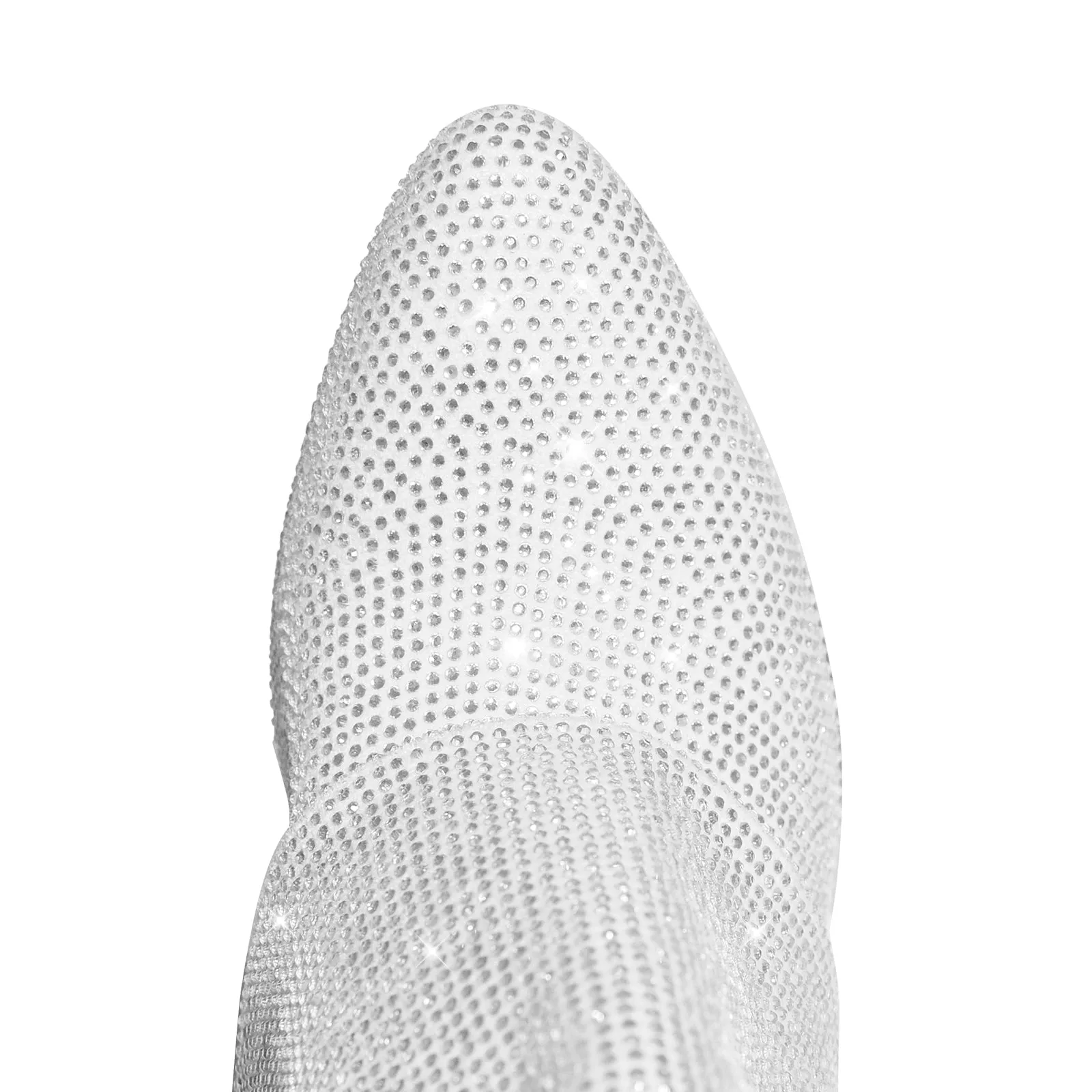 Rhinestone Wedge Fold Over Mid-Calf Boots