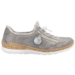 Rieker N4263-40 (Canterbury) Grey Shoes