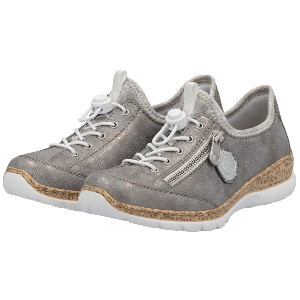 Rieker N4263-40 (Canterbury) Grey Shoes